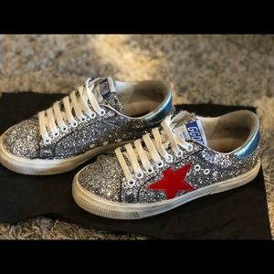 Golden Goose May Glitter/Patent Sneakers